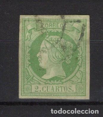 Timbres: PC466 Sellos Espa&ntilde;a a&ntilde;o 1860/61 Edifil 51&ordm; sello original en usado v.c. 28 &euro;