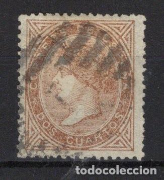 Timbres: PC489 Sellos Espa&ntilde;a a&ntilde;o 1867 Edifil 87&ordm; sello original en usado v.c. 64 &euro;