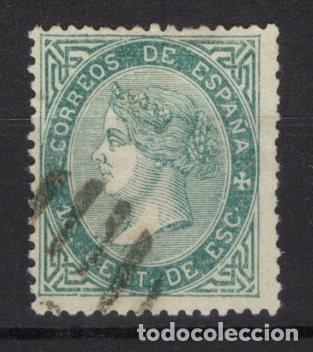 Timbres: PC492 Sellos Espa&ntilde;a a&ntilde;o 1867 Edifil 91&ordm; sello original en usado v.c. 34 &euro;