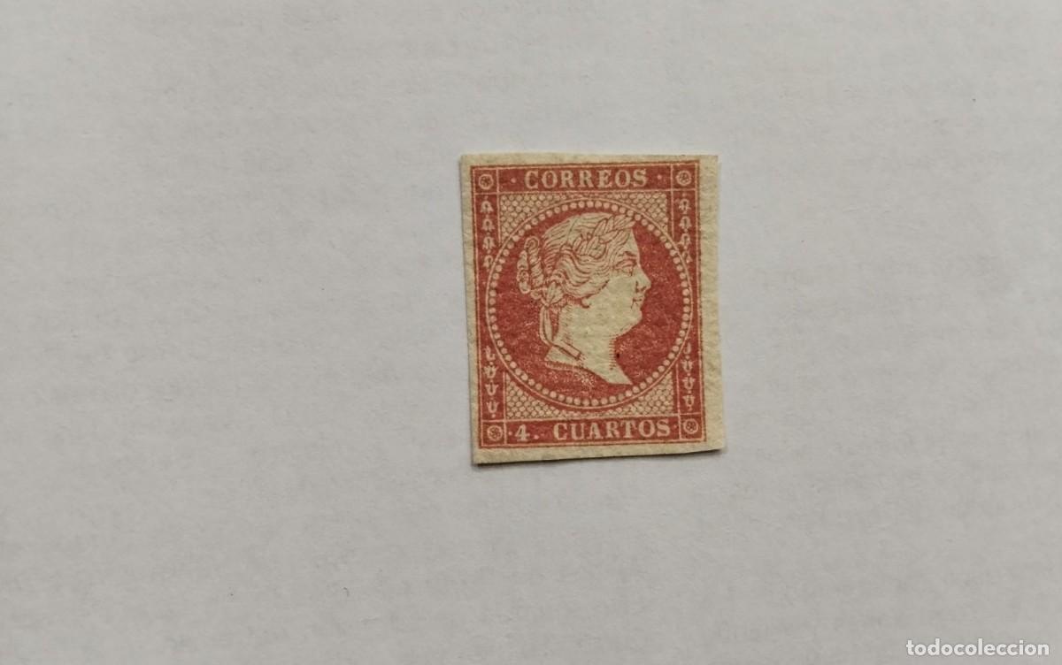 Briefmarken: ESPA&Ntilde;A - 1855 - ISABEL II - EDIFIL 44 - MH* - NUEVO - MARGENES COMPLETOS