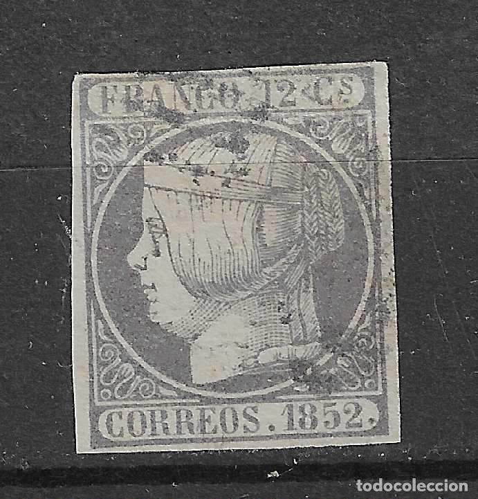 Sellos: 1852 ISABEL II EDIFIL 13&ordm; USADO