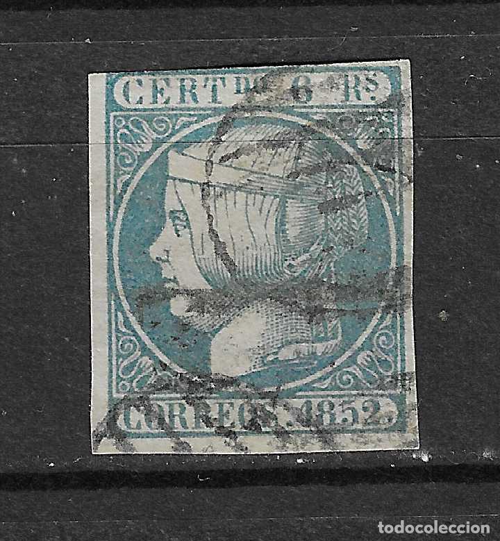 Timbres: 1852 ISABEL II EDIFIL 16&ordm; USADO VALOR +500 &euro;