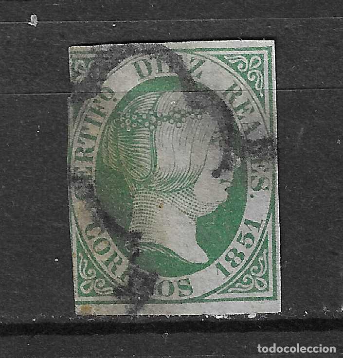 Timbres: 1851 ISABEL II EDIFIL 11&ordm; USADO