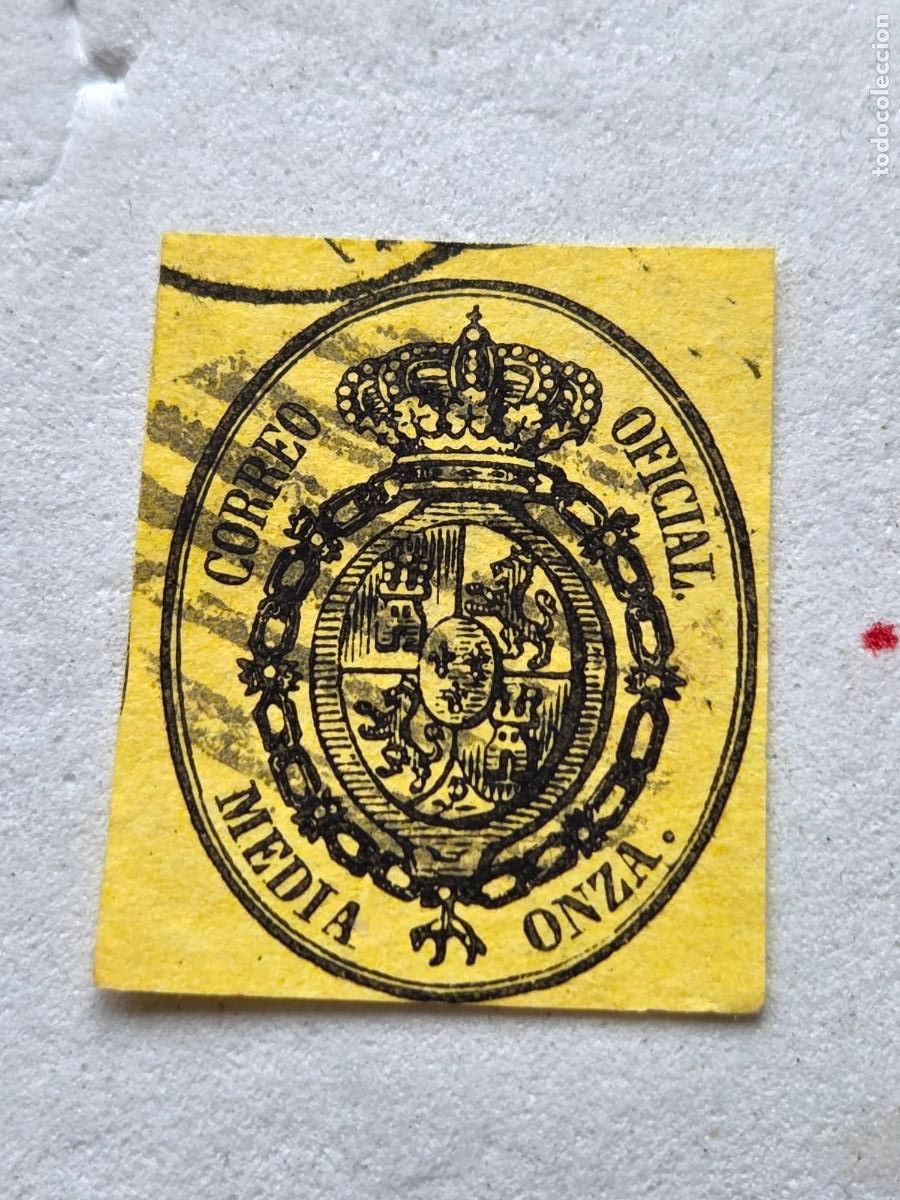 Timbres: ANTIGUO ISABEL II - EDIFIL 35 - 1855 - ESCUDO ESPA&Ntilde;A - USADO