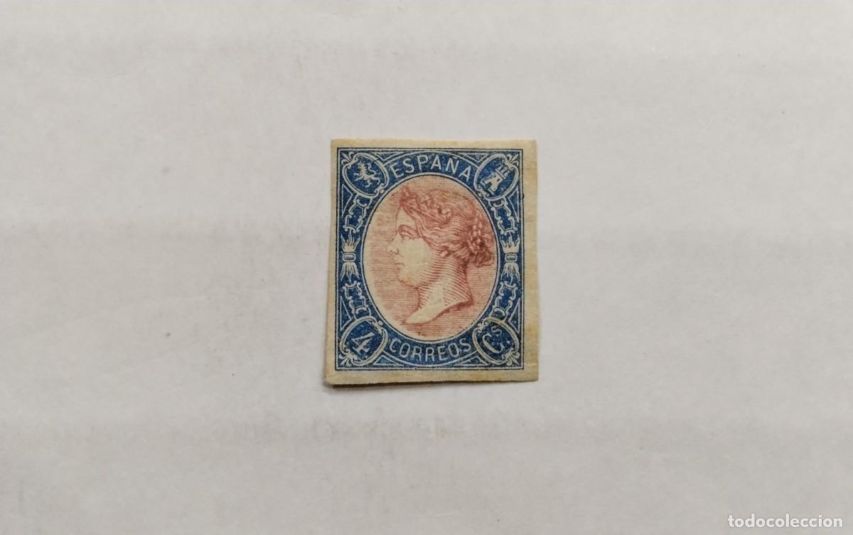 Briefmarken: ESPA&Ntilde;A - 1865 - ISABEL II - EDIFIL 70 - MH* - NUEVO - LUJO - MARQUILLADO -MARGENES COMPLETOS