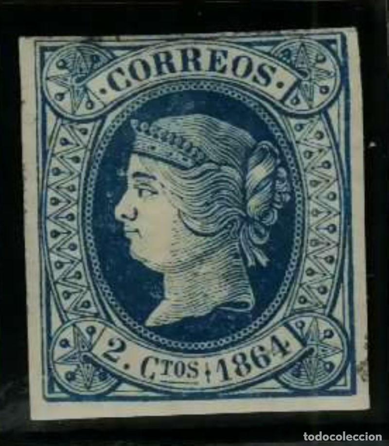 Sellos: FA2411. Emision 1-01-1864. Valor de 2 cuartos NUEVO