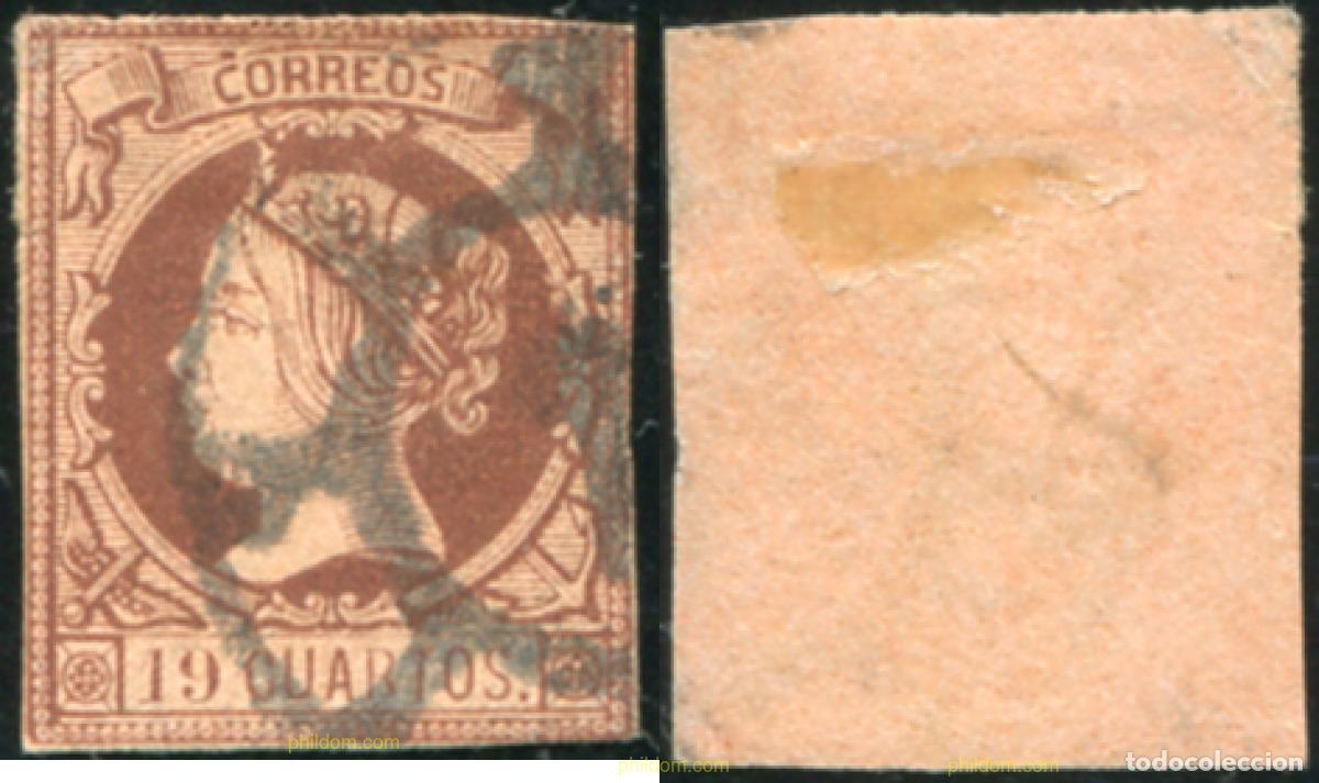 Sellos: 787984 USED ESPA&Ntilde;A 1860 ISABEL II