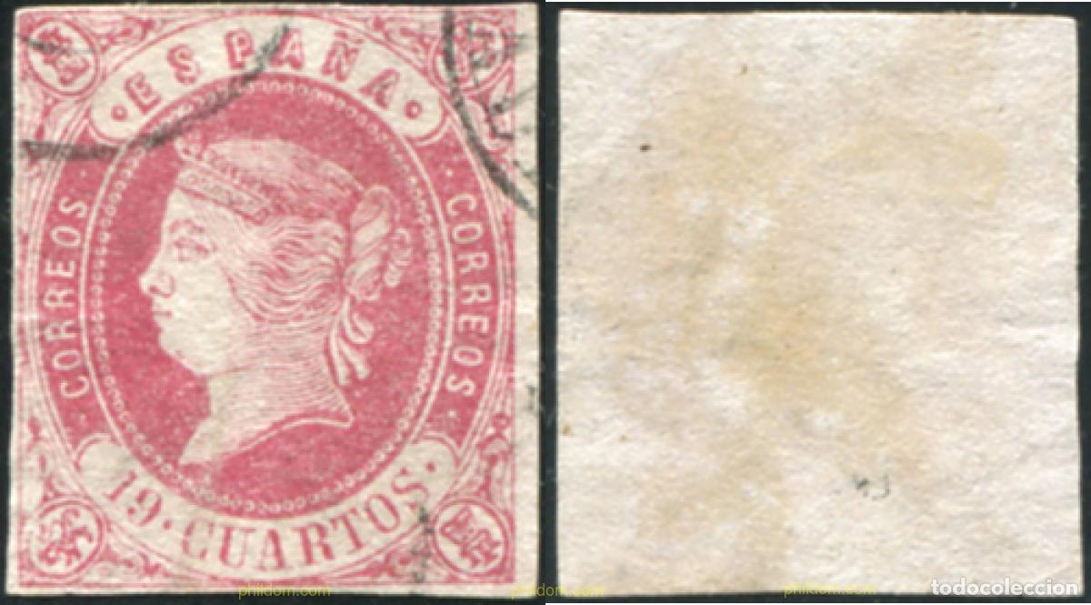 Sellos: 787985 USED ESPA&Ntilde;A 1862 ISABEL II