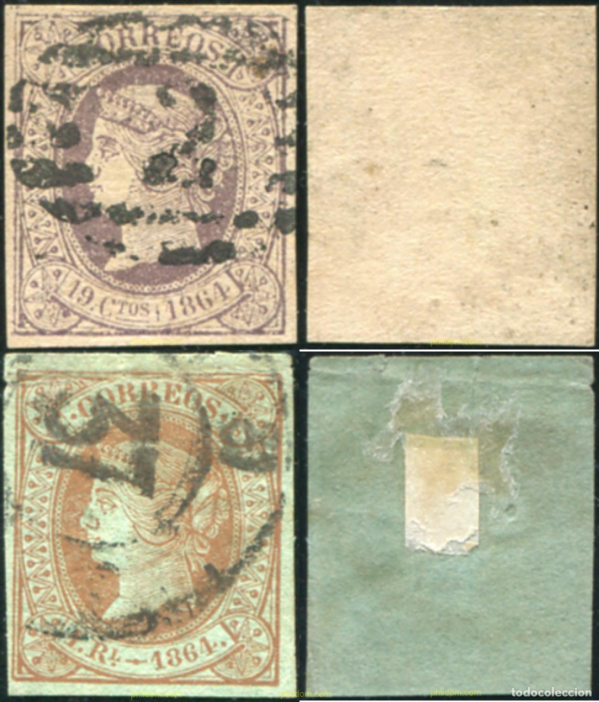 Sellos: 787997 USED ESPA&Ntilde;A 1864 ISABEL II