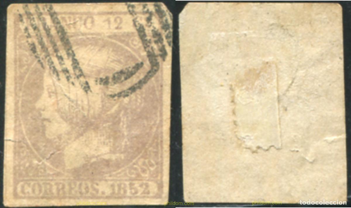 Sellos: 788017 USED ESPA&Ntilde;A 1852 ISABEL II