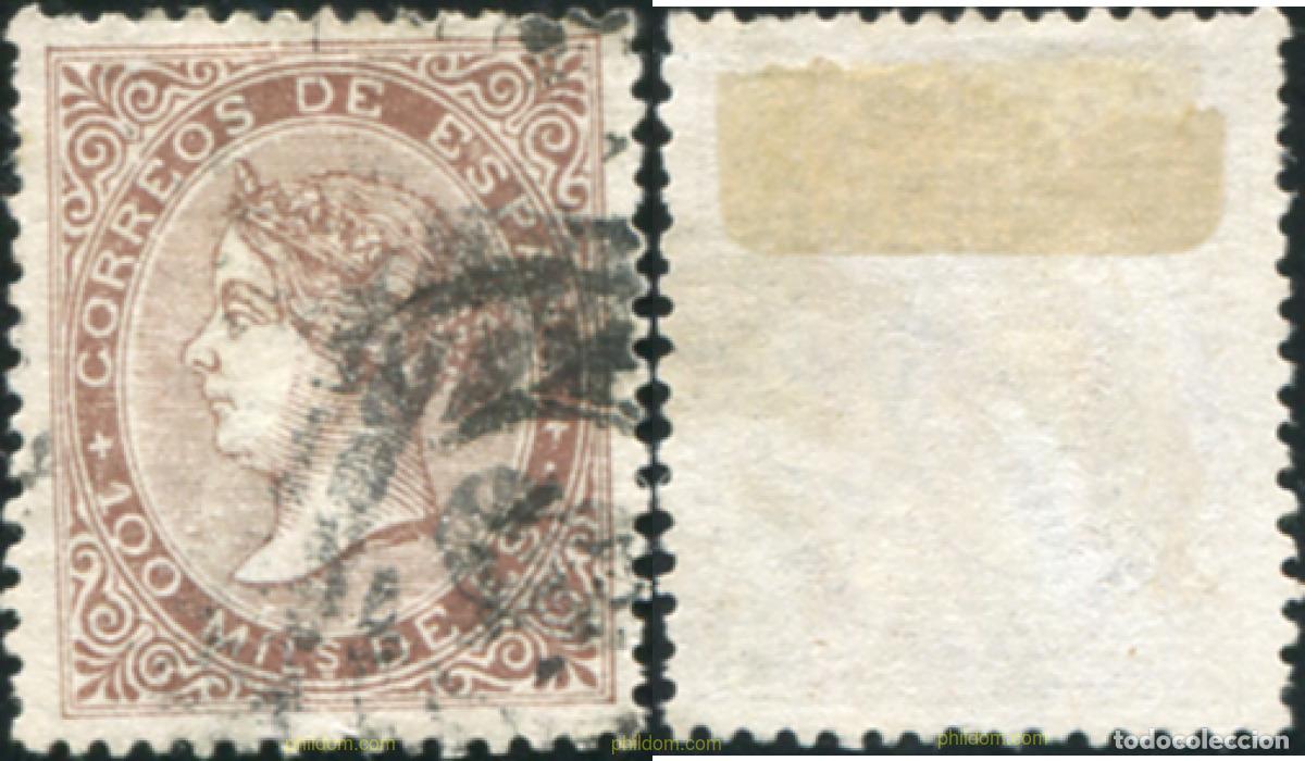 Sellos: 788052 USED ESPA&Ntilde;A 1868 ISABEL II