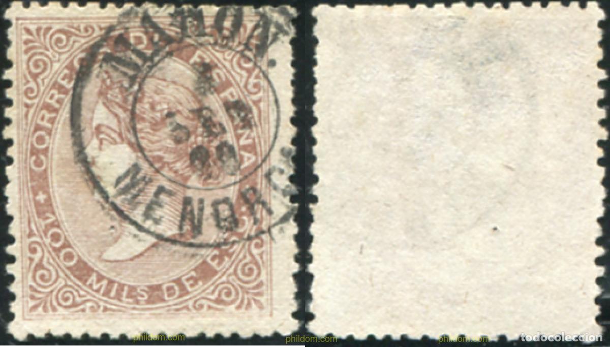 Sellos: 788055 USED ESPA&Ntilde;A 1868 ISABEL II