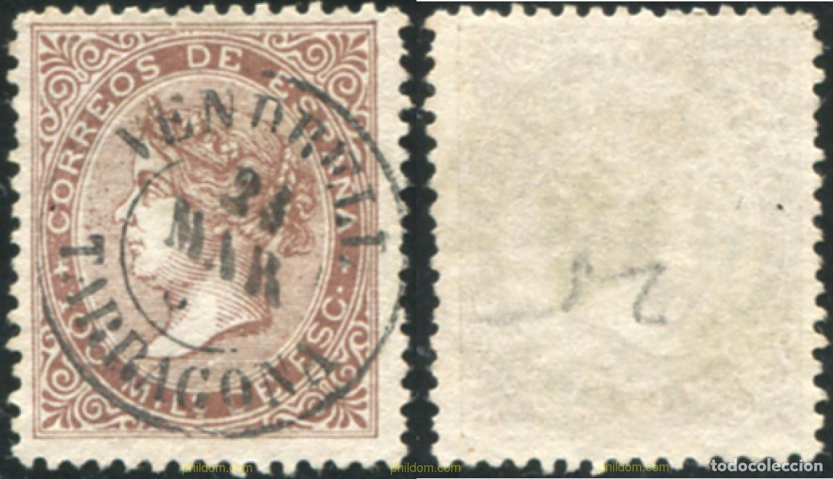 Sellos: 788056 USED ESPA&Ntilde;A 1868 ISABEL II