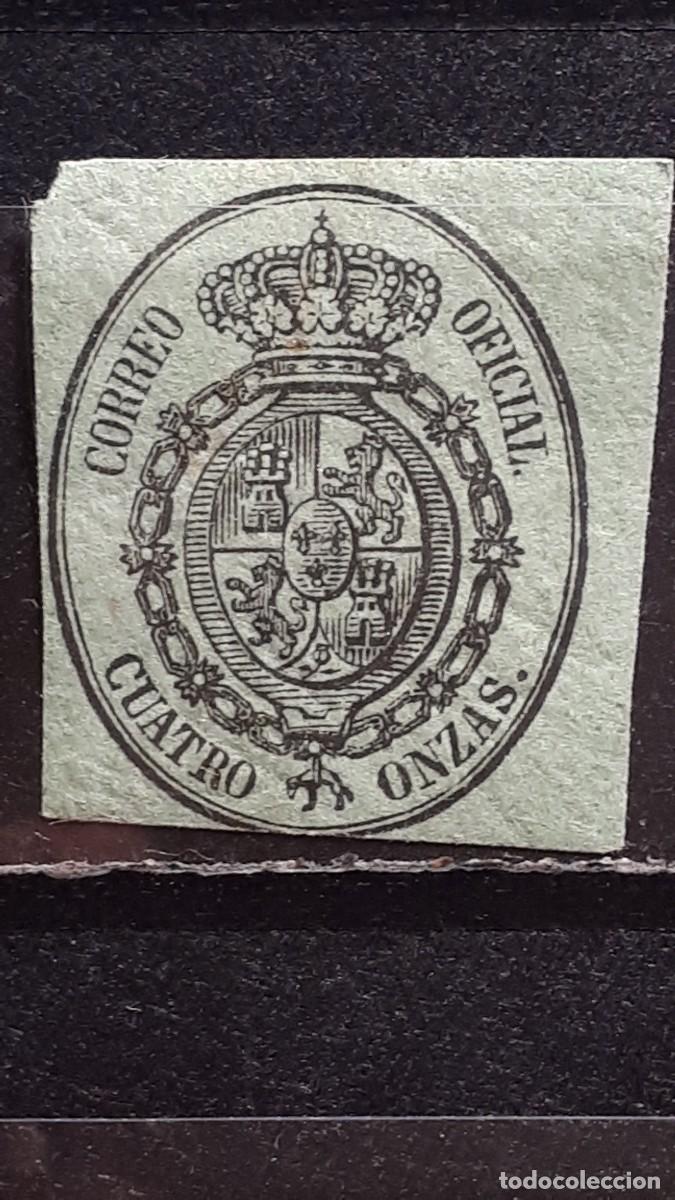 Sellos: ESPA&Ntilde;A. A&Ntilde;O 1855. *. EDIFIL 37 - Foto 1