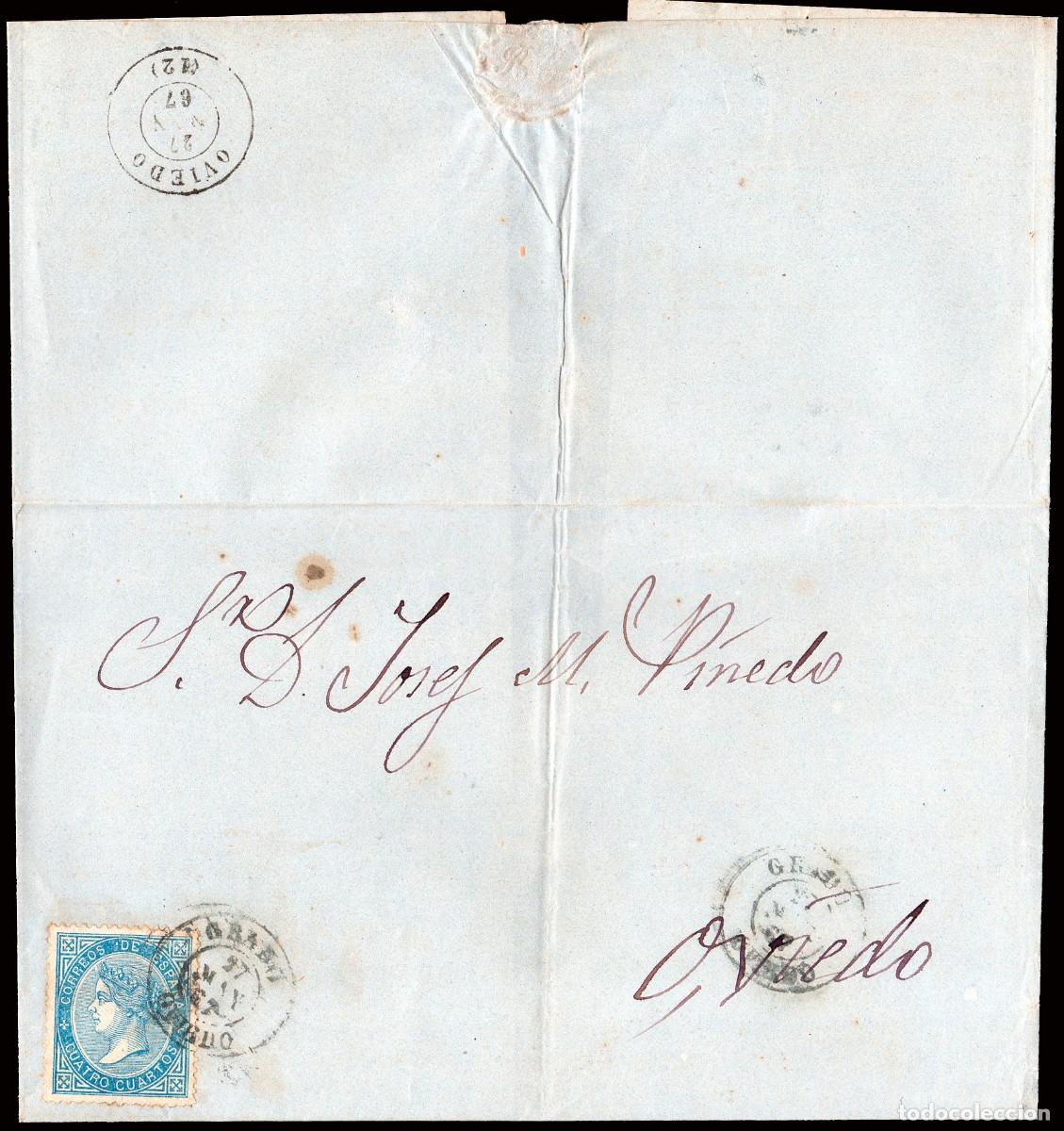 Sellos: Asturias - Edi o 88 - Envuelta Mat Fech. Tp. II &rdquo;Grado&rdquo;