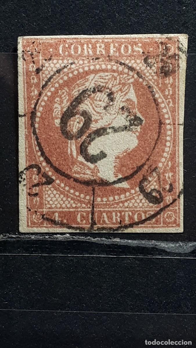 Sellos: ESPA&Ntilde;A. A&Ntilde;O 1855. &deg;. EDIFIL 48 - Foto 1