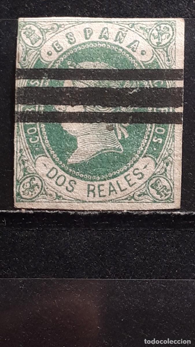 Sellos: ESPA&Ntilde;A. 1862. &deg;. EDIFIL Barrado 62.