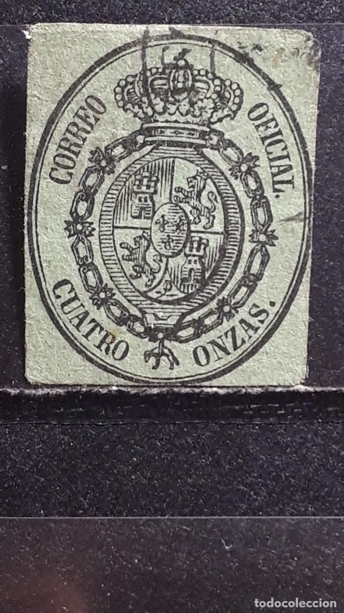 Sellos: ESPA&Ntilde;A. A&Ntilde;O 1855. &deg;. EDIFIL 37