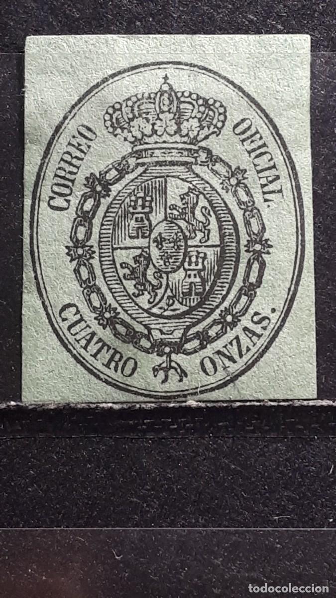 Sellos: ESPA&Ntilde;A. A&Ntilde;O 1855. * EDIFIL 37