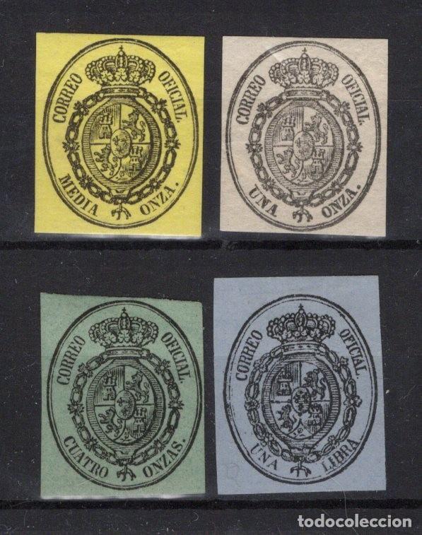 Sellos: PC681 Sellos Espa&ntilde;a A&ntilde;o 1855 Edifil 35/38* sellos originales en NUEVO SERIE COMPLETA v.c. 24 &euro;