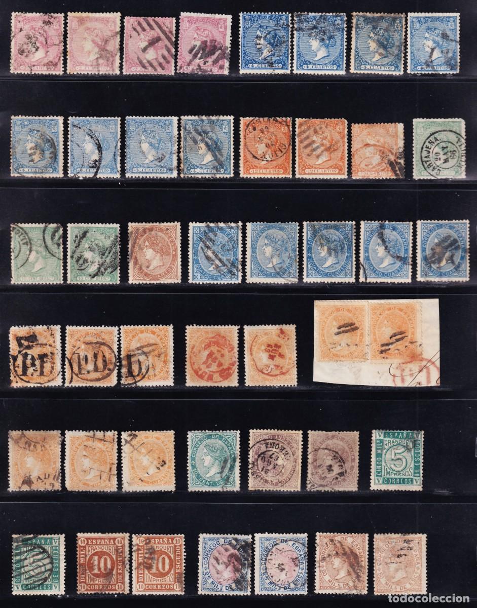 Sellos: ESPA&Ntilde;A, 1866-1868 Distintos valores