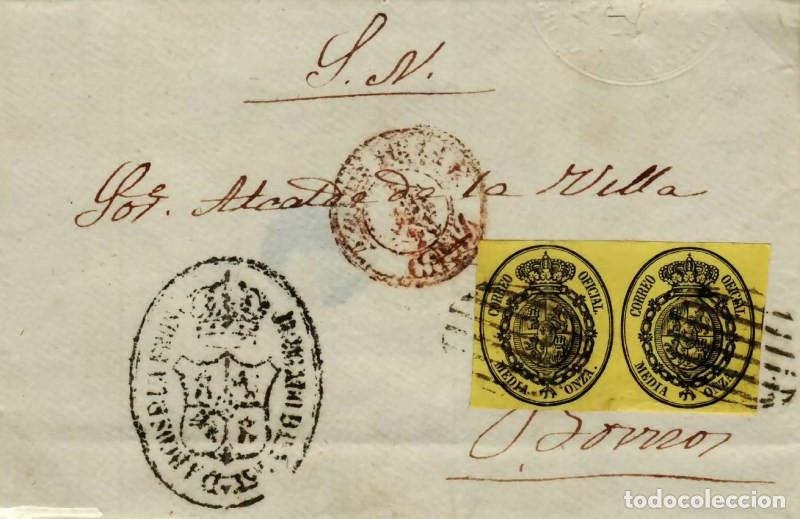 Sellos: FA1076A, HISTORIA POSTAL. Sin Fecha. Pliego oficial remitido de Arcos de la Frontera a Bornos