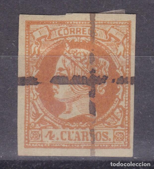 Sellos: SS9- Cl&aacute;sicos Edifil 52. Usado Cruz Tinta . FALSO POSTAL