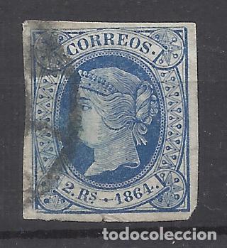 Sellos: isabel II 1864 edifil 68 usado - Foto 1