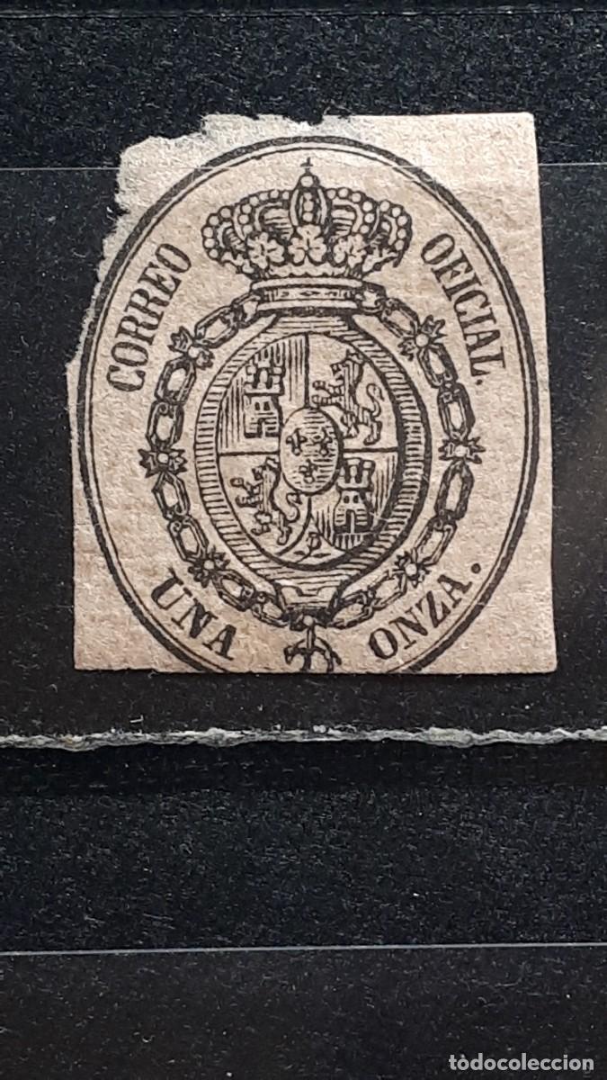 Sellos: ESPA&Ntilde;A. A&Ntilde;O 1855. *. EDIFIL 36 - Foto 1