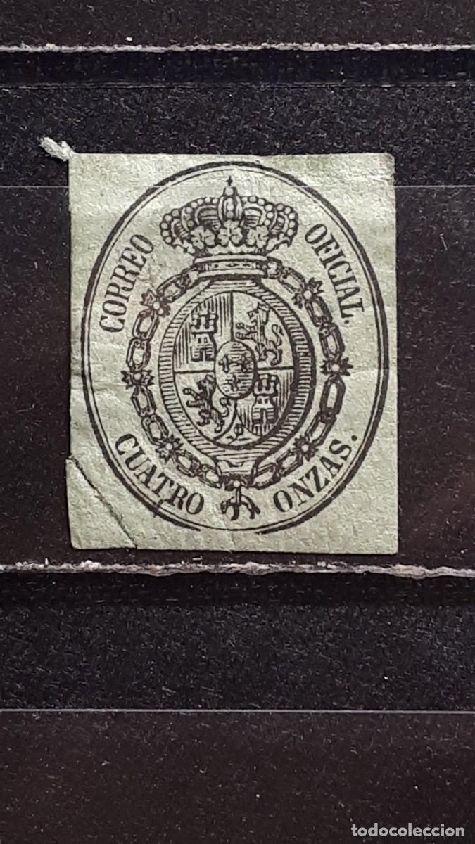 Sellos: ESPA&Ntilde;A. A&Ntilde;O 1855. * EDIFIL 37