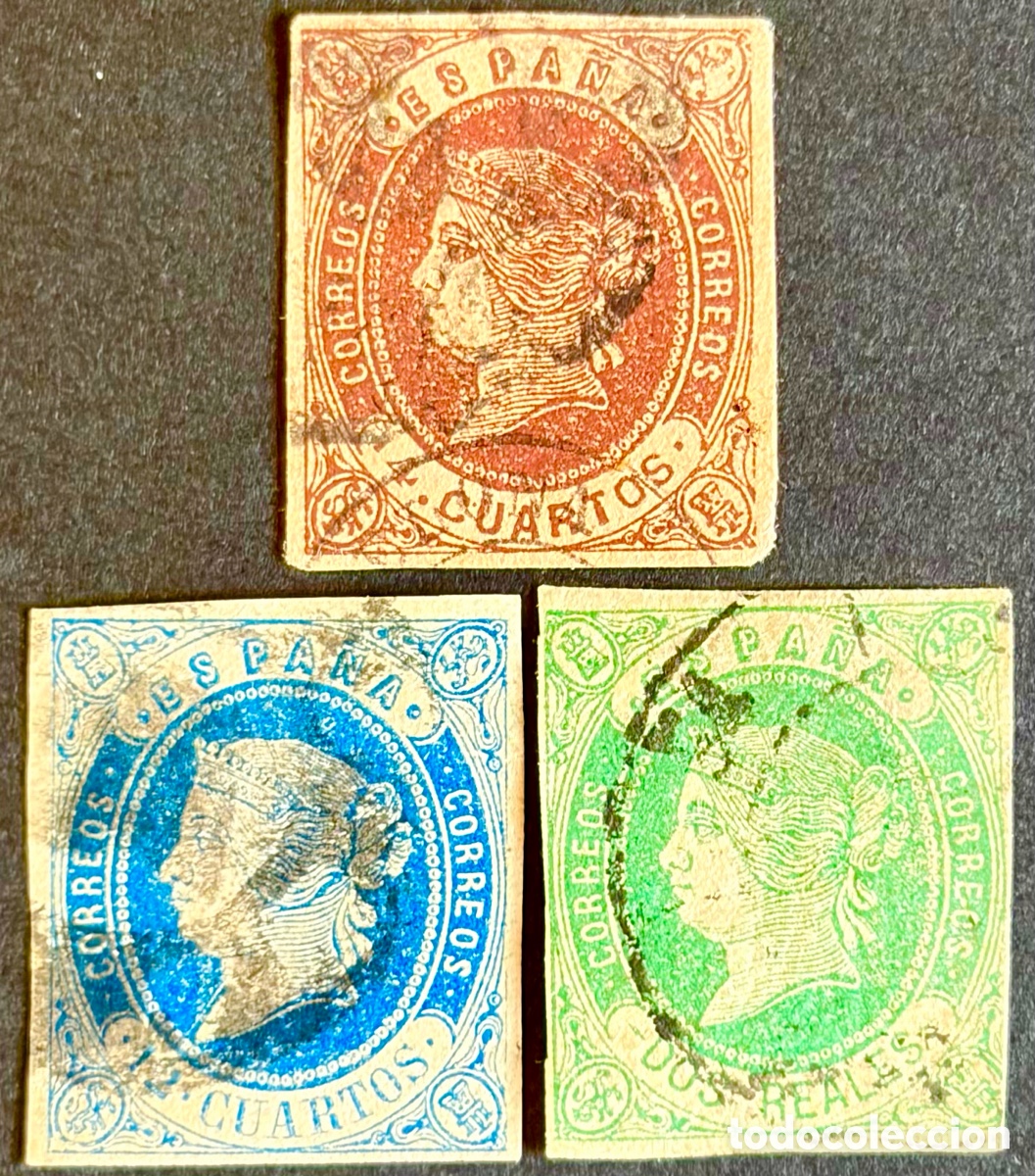 Sellos: Espa&ntilde;a - 1862 - Isabel II -