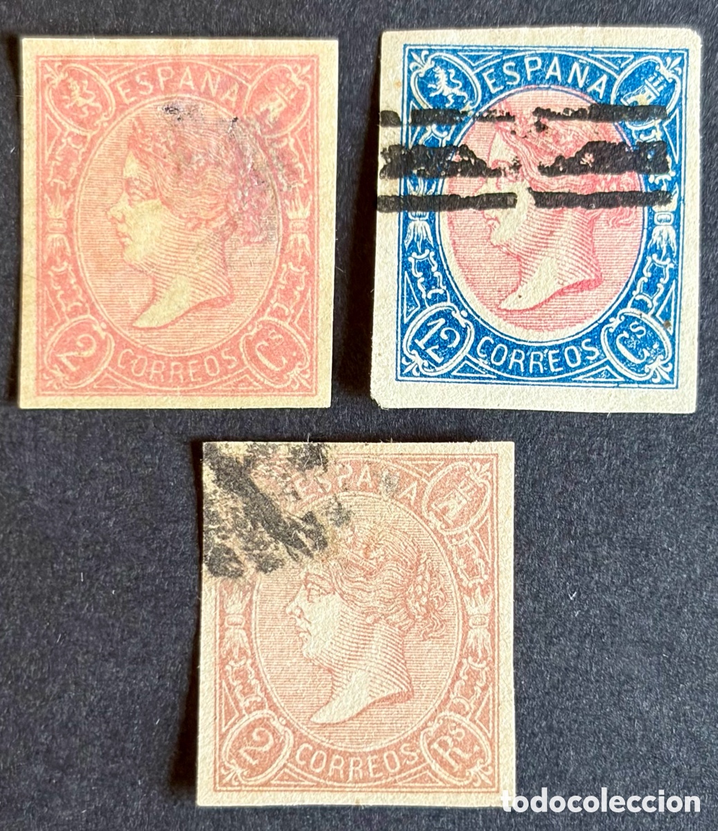 Sellos: Espa&ntilde;a 1865 - Isabel II - Foto 1