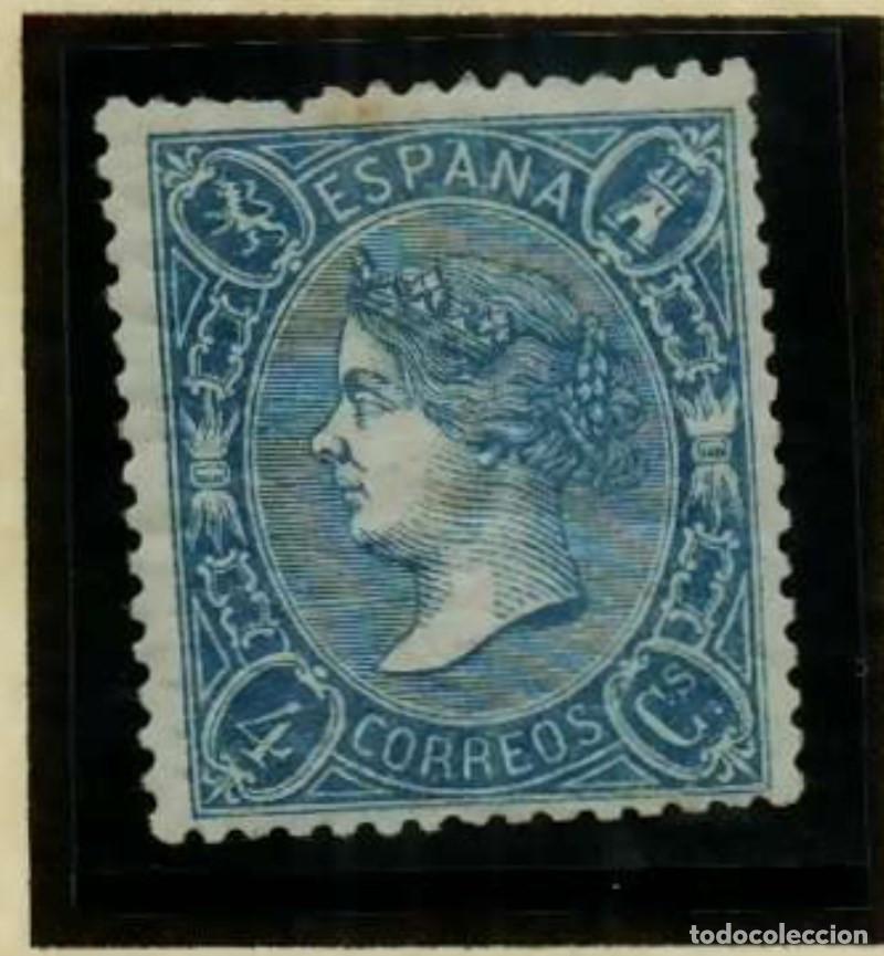 Sellos: FA2548. Emision 1-01-1865. Dentado. Valor 4 cuartos azul NUEVO