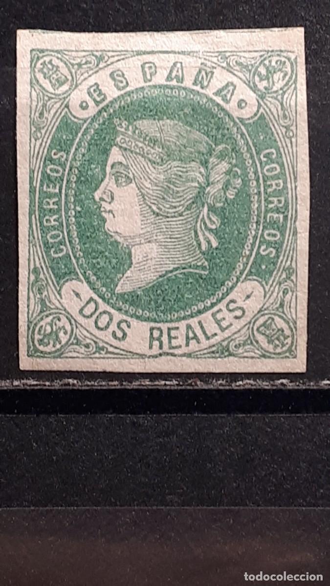 Sellos: Espa&ntilde;a. A&ntilde;o 1862. (*). Edifil 62 - Foto 1
