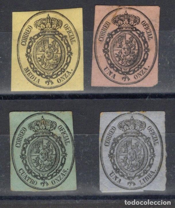 Sellos: PC790 Sellos Espa&ntilde;a a&ntilde;o 1855 Edifil 35/38* sellos originales en NUEVO v.c. 39.40 &euro;