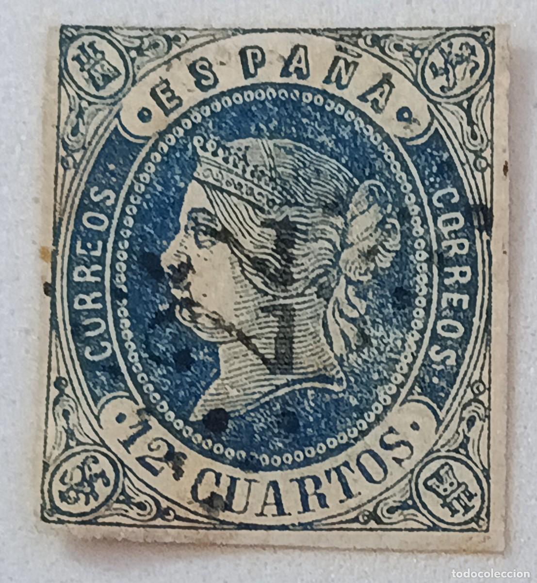 Sellos: Sello Espa&ntilde;a 1862, Edifil 59. Isabel II