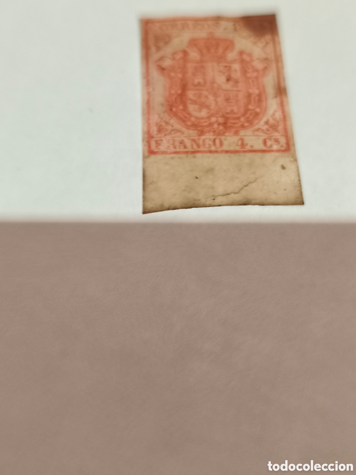 Sellos: Sello cl&aacute;sico de Espa&ntilde;a n 33 nuevo con goma** borde de hoja ,algo sobado el papel ver