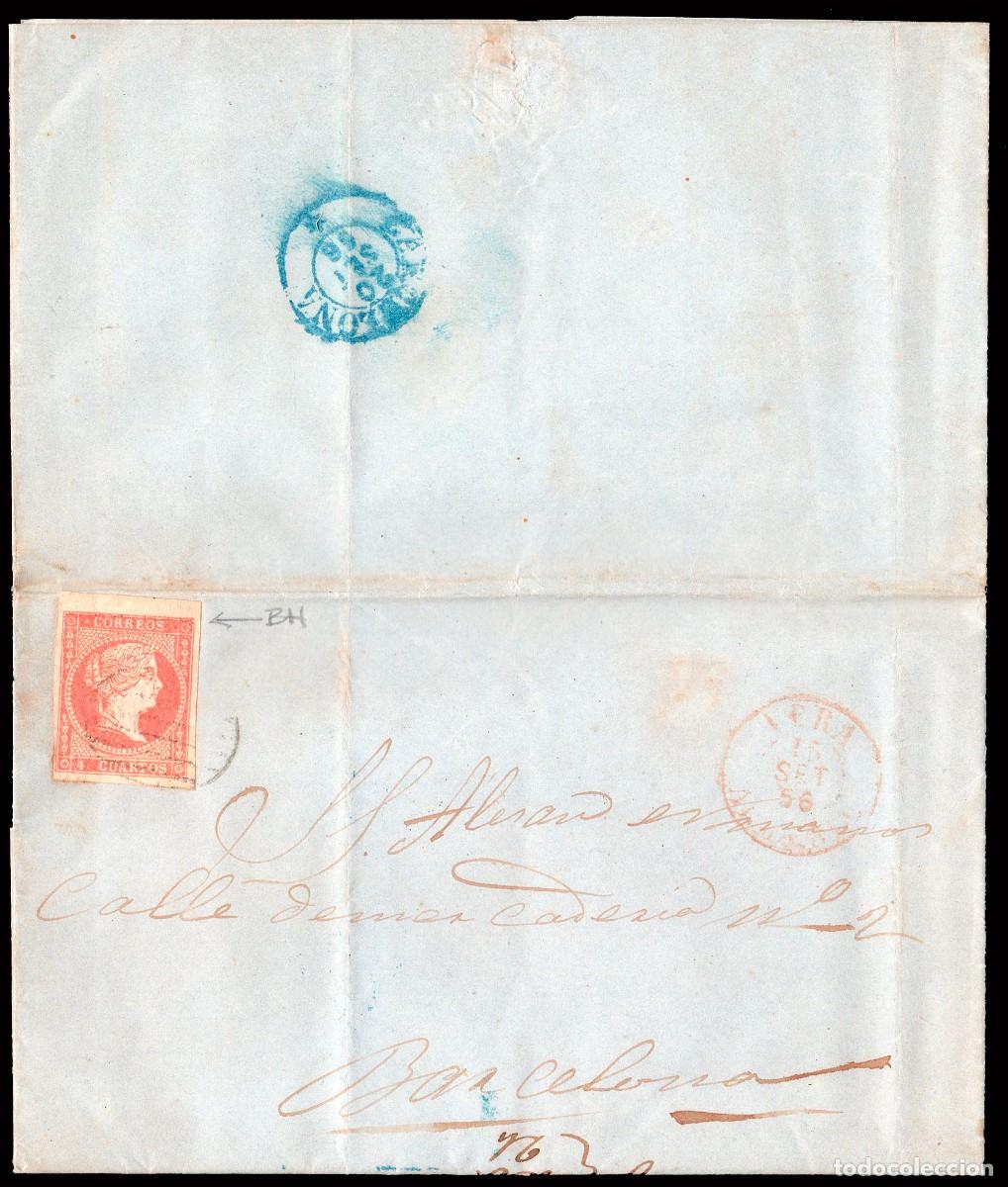 Sellos: Almer&iacute;a - Edi o 48 - Carta Mat Parrilla + Fech. Tp. I rojo &rdquo;Vera&rdquo; en frontal