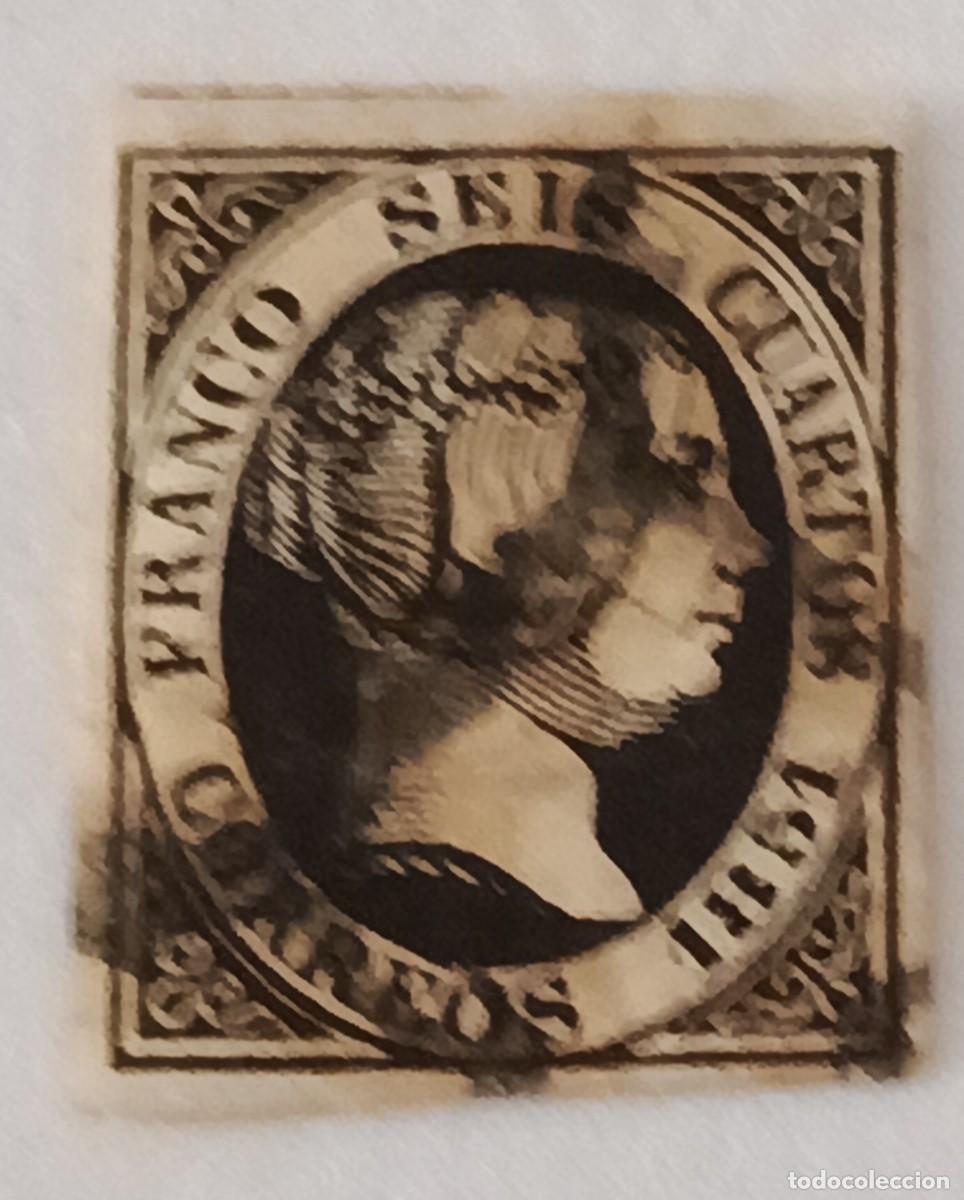 Sellos: Sello Espa&ntilde;a 1851, Isabel II, edifil 6