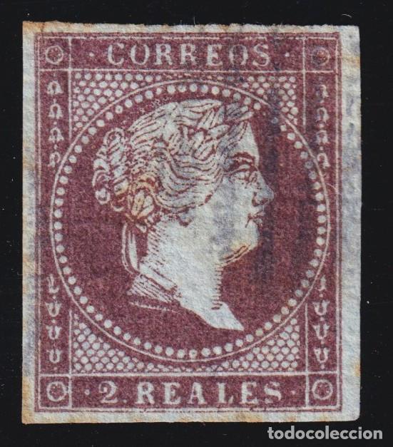 Sellos: ESPA&Ntilde;A - ISABEL II - N&ordm; 42 - A&Ntilde;O 1855