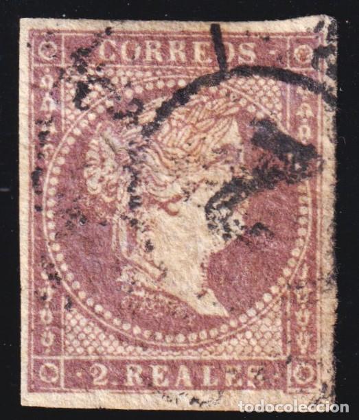 Sellos: ESPA&Ntilde;A - ISABEL II - N&ordm; 50 - A&Ntilde;O 1855