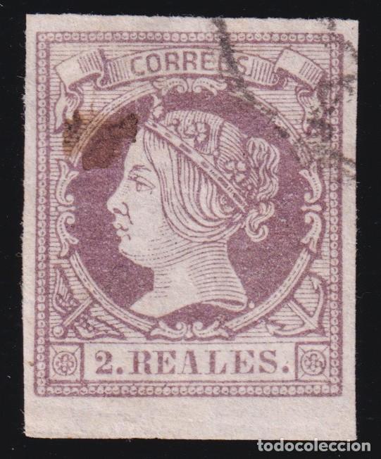 Sellos: ESPA&Ntilde;A - ISABEL II - N&ordm; 56 - A&Ntilde;O 1860