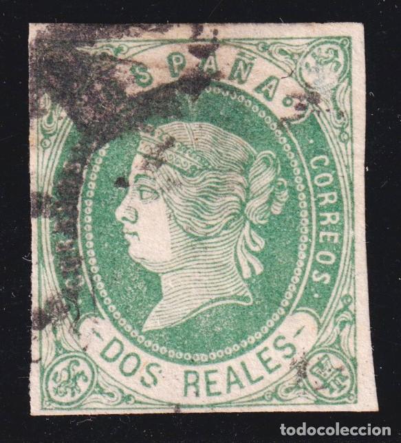 Sellos: ESPA&Ntilde;A - ISABEL II - N&ordm; 62 - A&Ntilde;O 1862