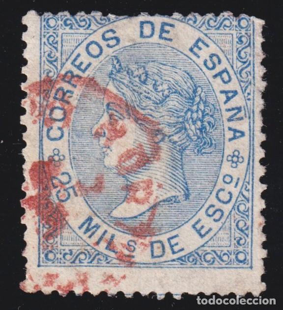 Sellos: ESPA&Ntilde;A - ISABEL II N&ordm; 97 - A&Ntilde;O 1868