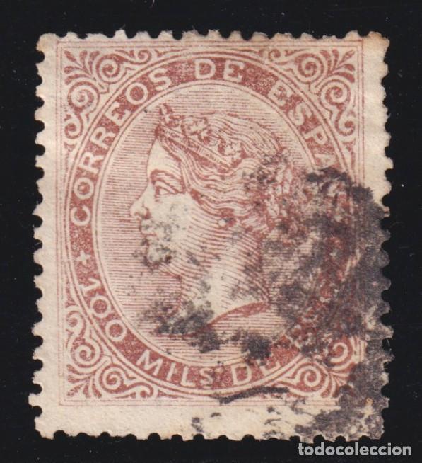 Sellos: ESPA&Ntilde;A - ISABEL II N&ordm; 99 - A&Ntilde;O 1868