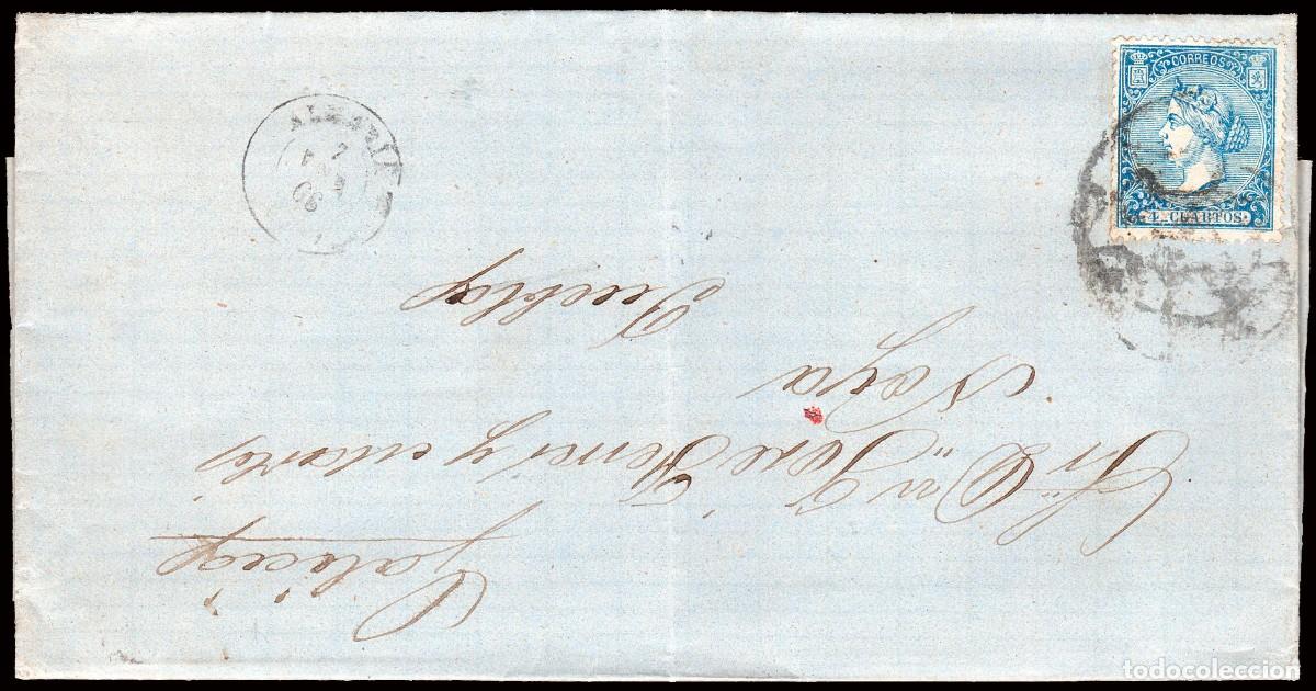 Sellos: Almer&iacute;a - Edi o 81 - 4 cuartos - Carta Mat Rueda Carreta &rdquo;17 - Almer&iacute;a&rdquo;