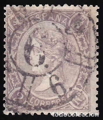 Sellos: ESPA&Ntilde;A, 1865 EDIFIL N&ordm; 78, 1 r. verde.