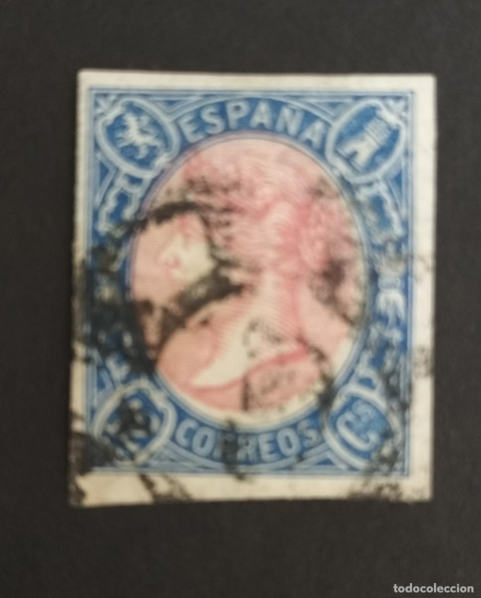 Sellos: Edifil 70 Usado AUTENTICO Isabel II Espa&ntilde;a 1865