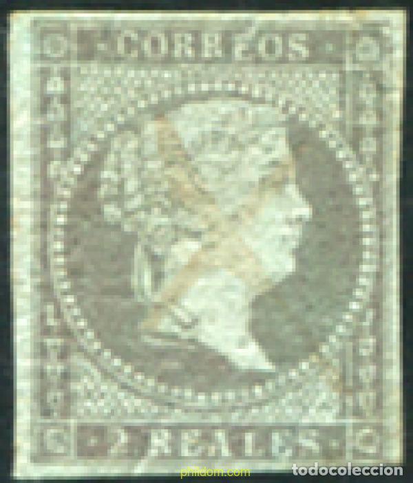 Francobolli: 629234 USED ESPA&Ntilde;A 1855 ISABEL II