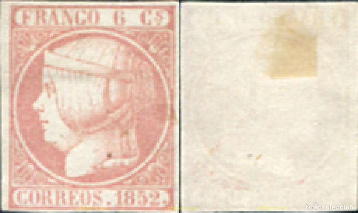 Francobolli: 612507 HINGED ESPA&Ntilde;A 1852 ISABEL II